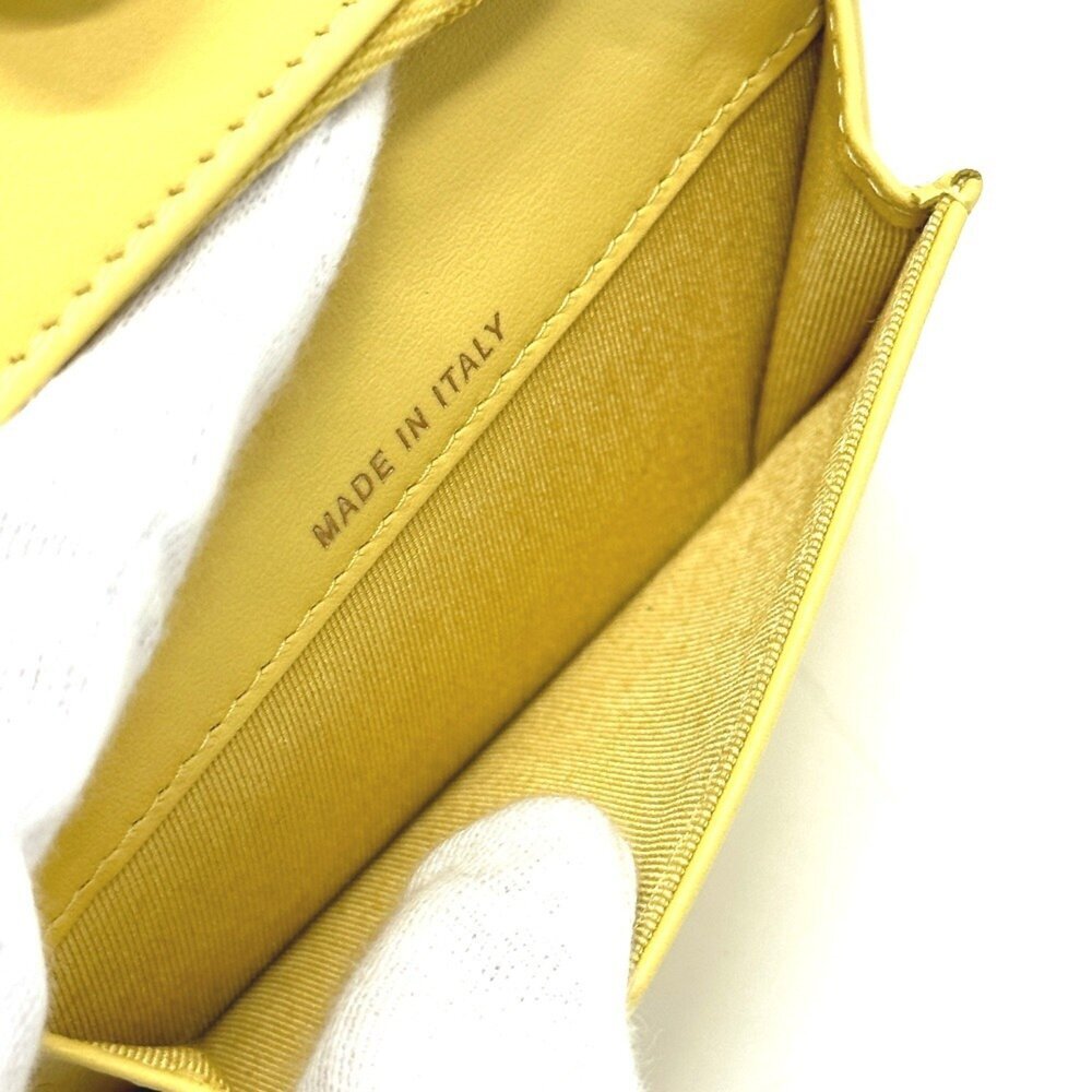 CHANEL Authentic Yellow Caviar Leather Logo Wallet - Picture 13 of 16